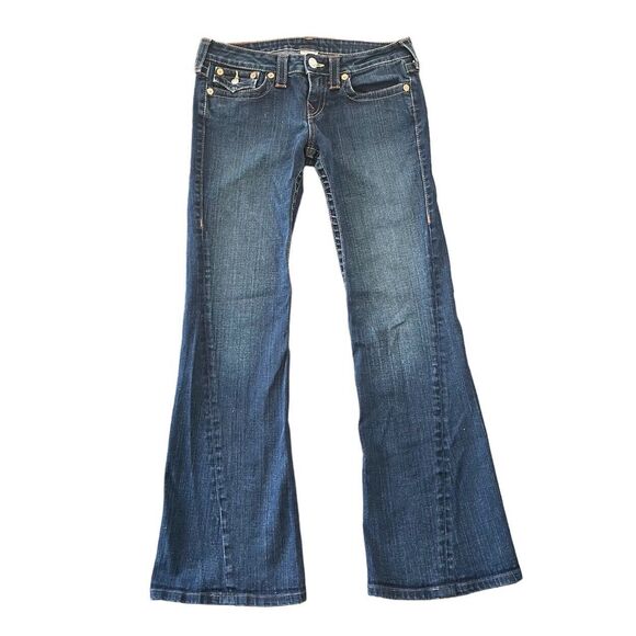 True Religion Blue Flare & Wide Leg Jeans - Picture 1 of 10